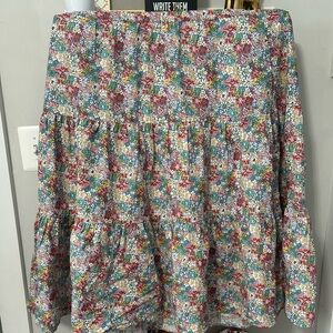 Multi color floral skirts